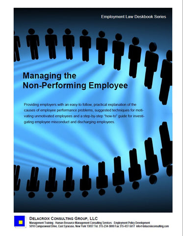 Managing the Non-Performing Employee