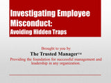 Investigating Employee Misconduct